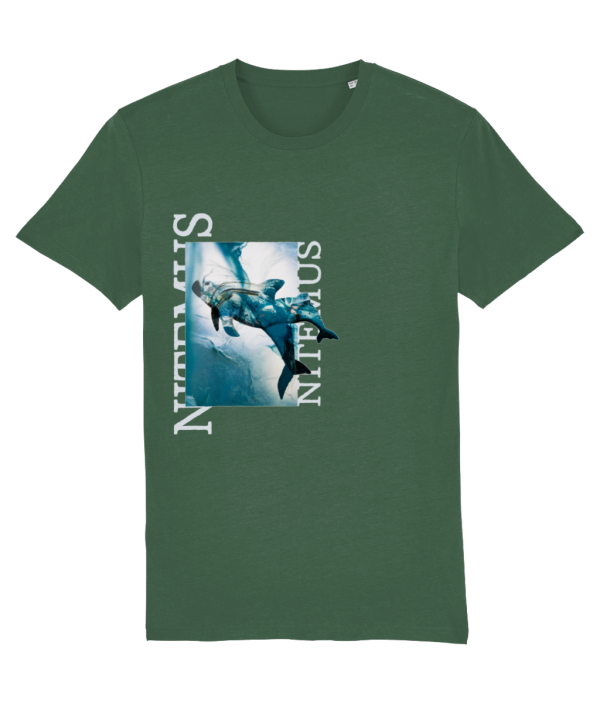 NITEMUS - Unisex T-shirt - Blue vaquitas – Bottle green – from size 2XS to size 5XL