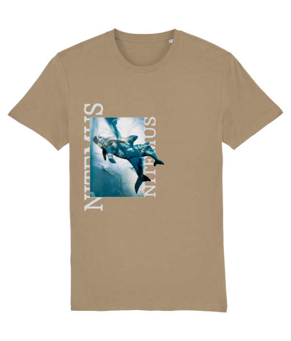 NITEMUS - Unisex T-shirt - Blue vaquitas – Camel – from size 2XS to size 5XL