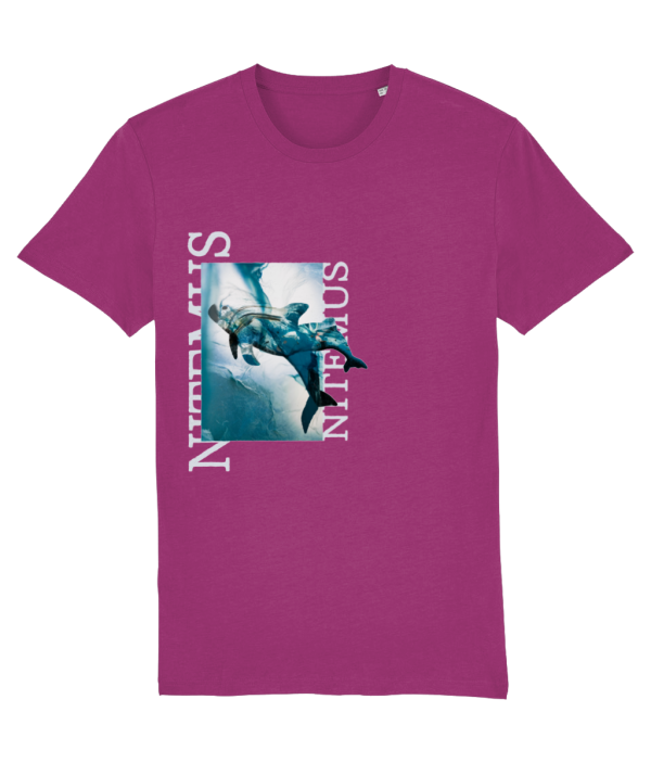 NITEMUS - Unisex T-shirt - Blue vaquitas – Orchid flower – from size 2XS to size 5XL