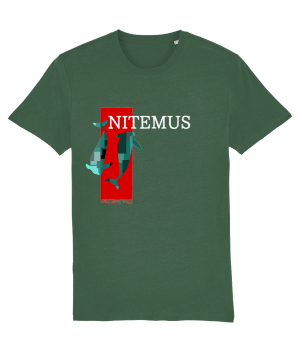 NITEMUS - Unisex T-shirt - The last vaquitas – Bottle green – from size 2XS to size 5XL