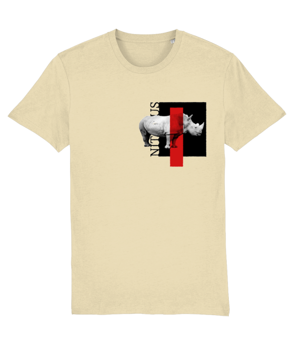 NITEMUS - Unisex T-shirt - White rhino – Butter – from size 2XS to size 5XL