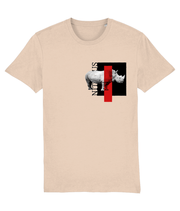 NITEMUS - Unisex T-shirt - White rhino – Heather rainbow – from size 2XS to size 5XL