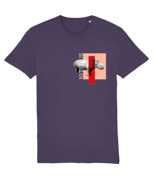 NITEMUS - Unisex T-shirt - White rhino – Indigo hush – from size 2XS to size 5XL