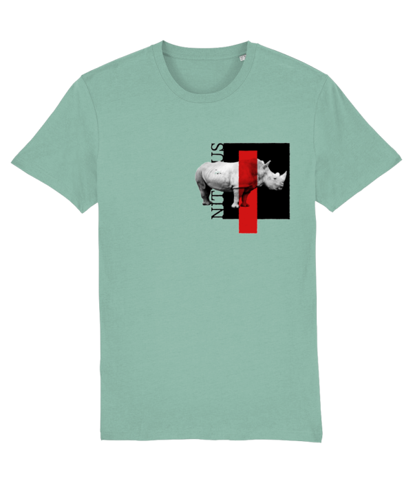 NITEMUS - Unisex T-shirt - White rhino – Mid heather green – from size 2XS to size 5XL