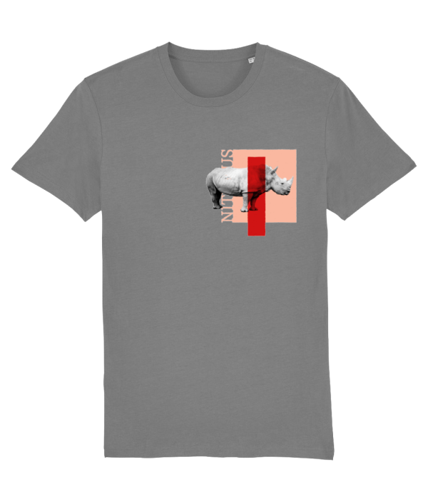 NITEMUS - Unisex T-shirt - White rhino – Mid heather grey – from size 2XS to size 5XL