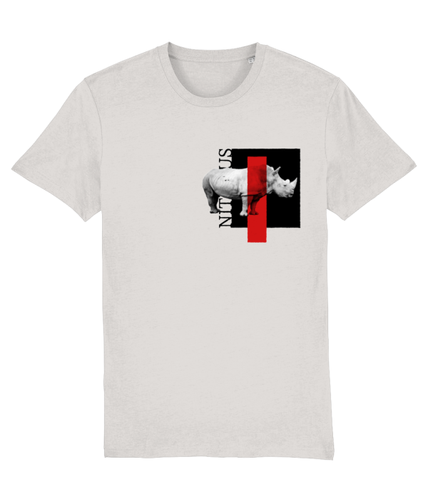 NITEMUS - Unisex T-shirt - White rhino – Off white – from size 2XS to size 5XL