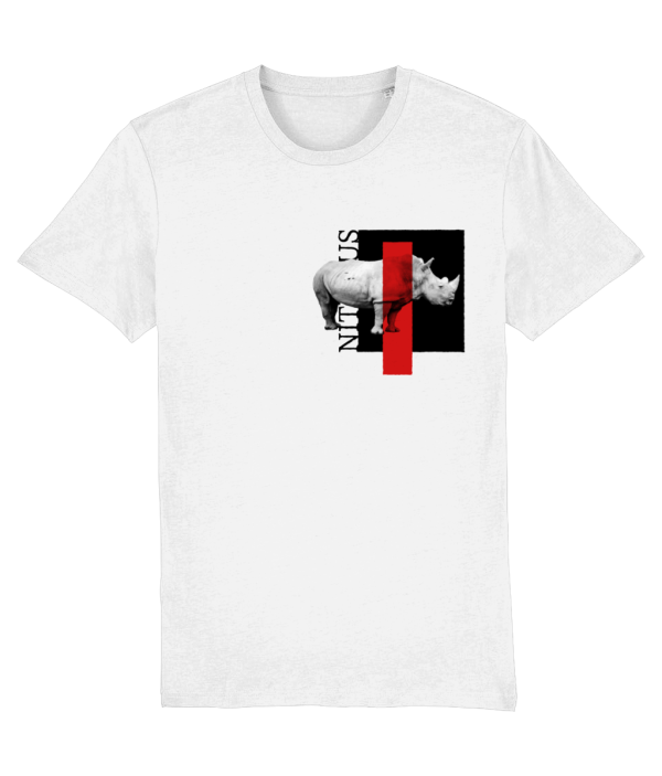 NITEMUS - Unisex T-shirt - White rhino – White – from size 2XS to size 5XL