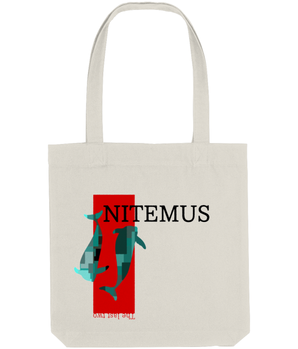 NITEMUS - Bevel Tote Bag - The Last vaquitas – Natural - 39X37