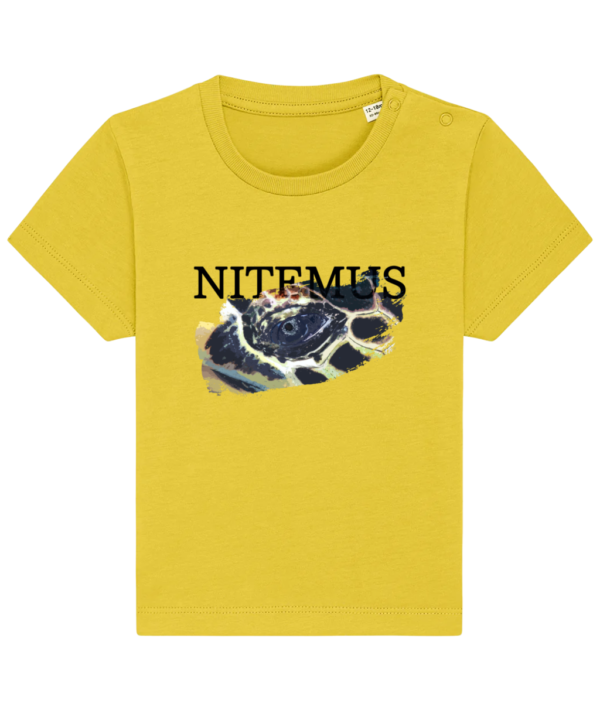 NITEMUS – Baby – T-shirt – Hawksbill Sea Turtle - Golden Yellow – from 0 to 36 months
