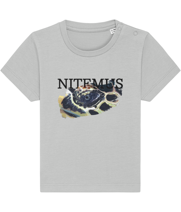NITEMUS – Baby – T-shirt – Hawksbill Sea Turtle - Heather Grey – from 0 to 36 months