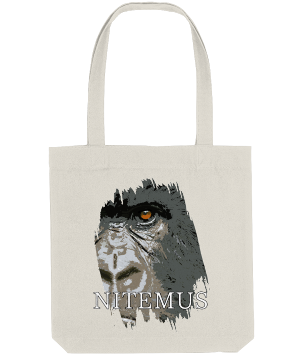 NITEMUS - Bevel Tote Bag - Cross River Gorilla – Natural - 39X37
