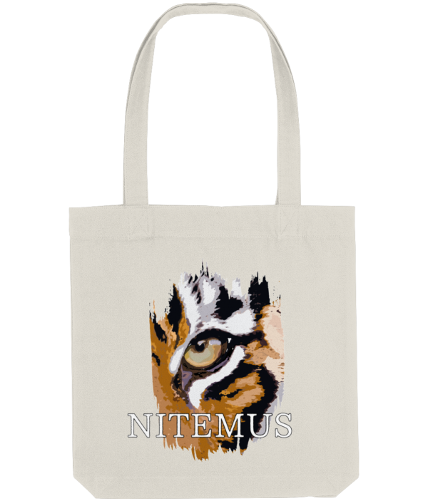 NITEMUS - Bevel Tote Bag - Sunda Tiger – Natural - 39X37