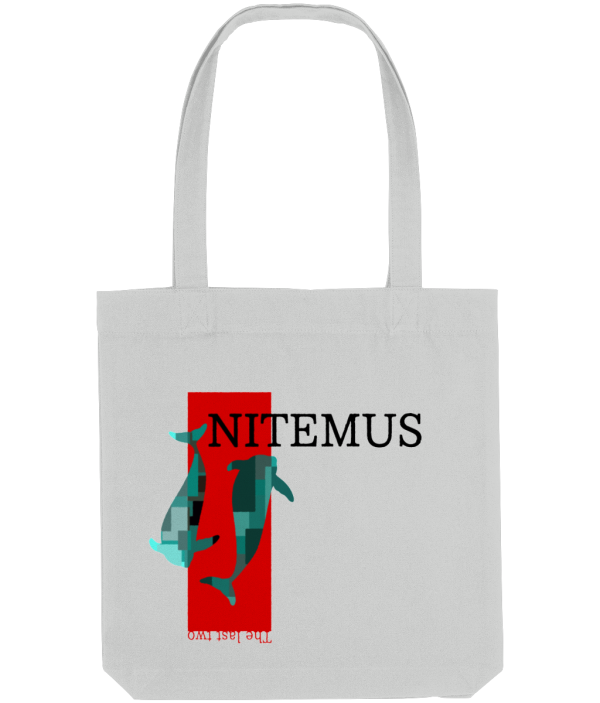 NITEMUS - Bevel Tote Bag - The Last vaquitas – Heather Grey - 39X37