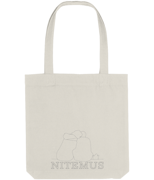 NITEMUS - Bevel Tote Bag - You and I – Natural - 39X37