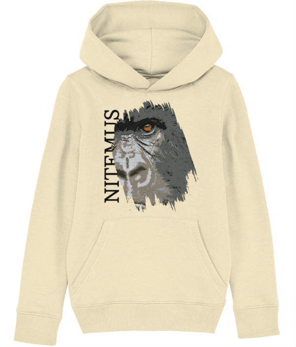 NITEMUS – Kids – Hoodie - Cross River Gorilla - Butter – from 3 years old to 14 years old