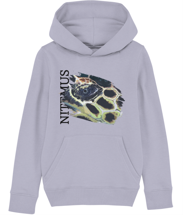 NITEMUS – Kids – Hoodie - Hawksbill Sea Turtle - Lavender – from 3 years old to 14 years old