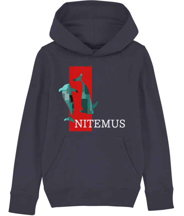 NITEMUS – Kids – Hoodie - The Last Vaquitas - French Navy – from 3 years old to 14 years old