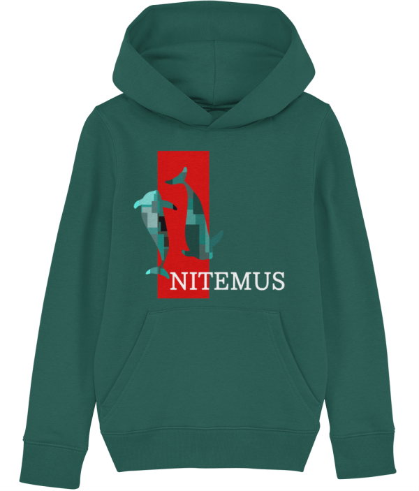 NITEMUS – Kids – Hoodie - The Last Vaquitas - Glazed Green – from 3 years old to 14 years old