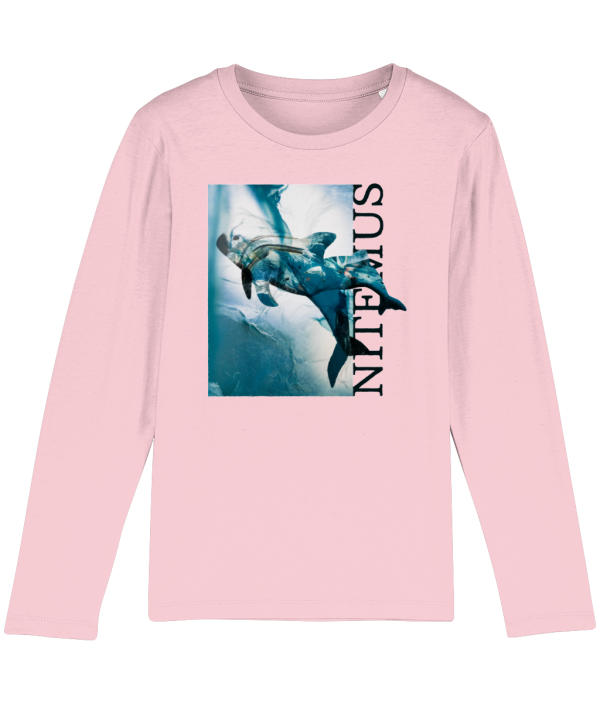 NITEMUS - Kids - Long sleeves - Blue Vaquitas - Cotton Pink – from 3 years old to 14 years old