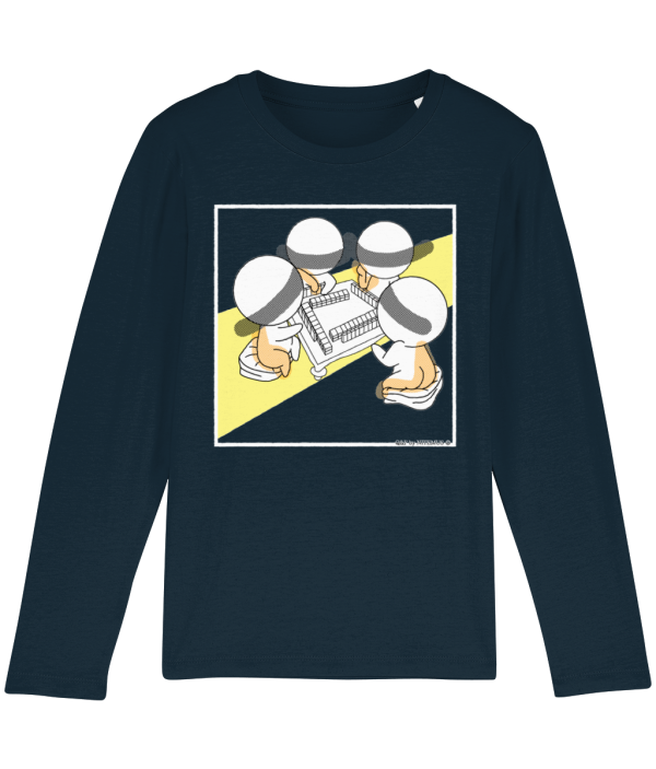 NITEMUS - Kids - Long sleeves - QF 4 - French Navy – from 3 years old to 14 years old