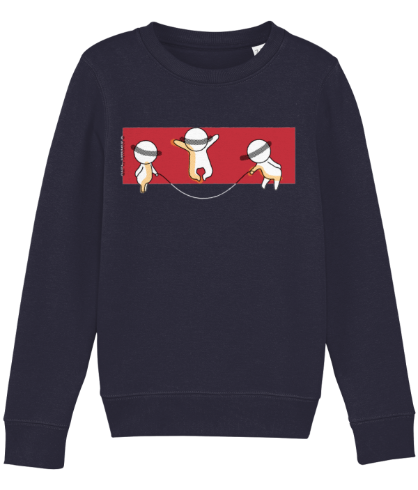 NITEMUS - Kids – Sweatshirt – QF 3 – French Navy – from 3 years old to 14 years old