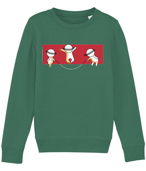 NITEMUS - Kids – Sweatshirt – QF 3 – Varsity Green – from 3 years old to 14 years old