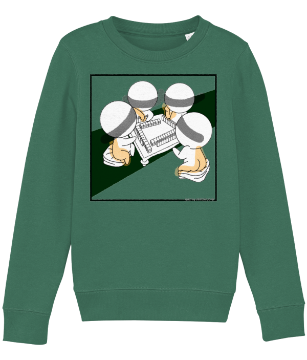 NITEMUS - Kids – Sweatshirt – QF 4 – Varsity Green – from 3 years old to 14 years old