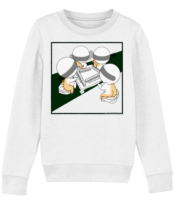 NITEMUS - Kids – Sweatshirt – QF 4 – White – from 3 years old to 14 years old