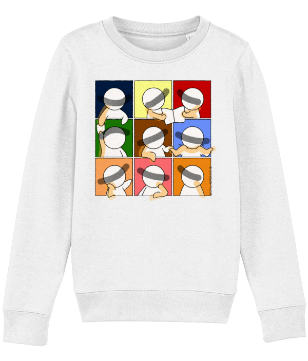 NITEMUS - Kids – Sweatshirt – QF 9 – White – from 3 years old to 14 years old