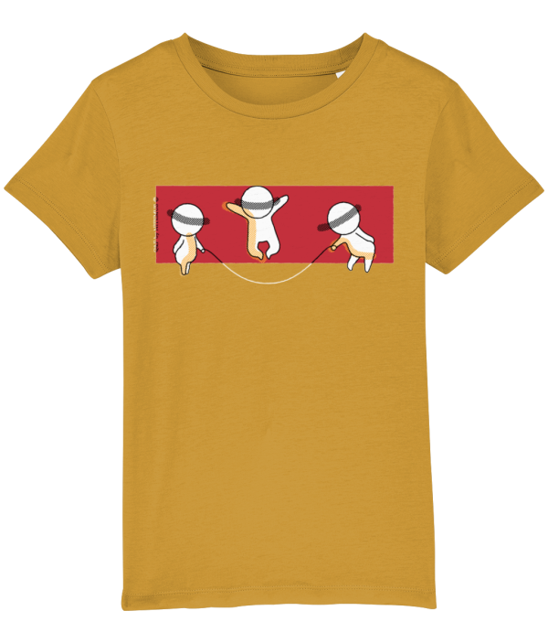 NITEMUS - Kids - T-shirt – QF 3 - Ochre – from 3 years old to 14 years old
