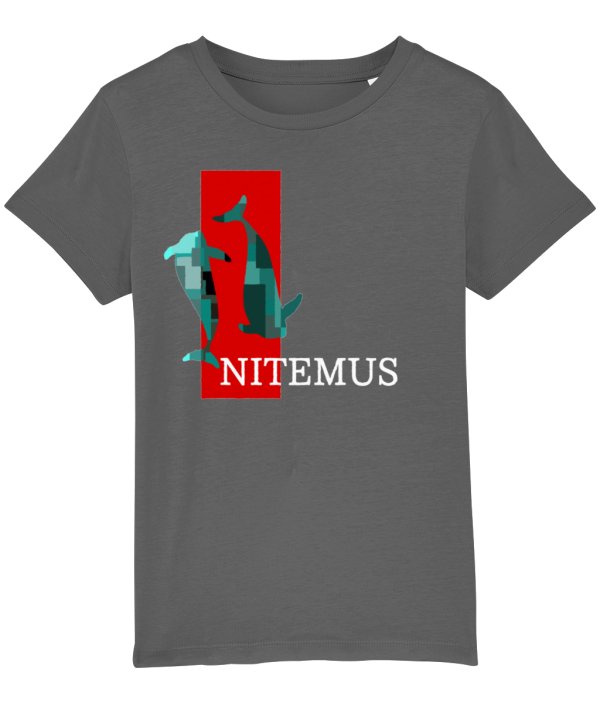 NITEMUS - Kids - T-shirt – The Last Vaquitas - Anthracite – from 3 years old to 14 years old