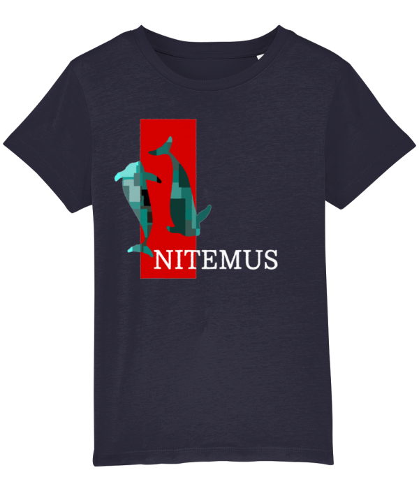 NITEMUS - Kids - T-shirt – The Last Vaquitas - French Navy – from 3 years old to 14 years old