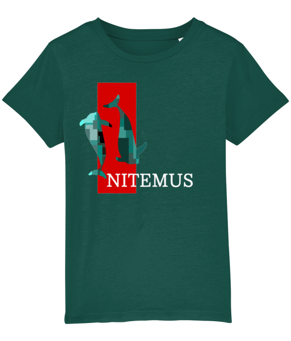 NITEMUS - Kids - T-shirt – The Last Vaquitas - Glazed Green – from 3 years old to 14 years old
