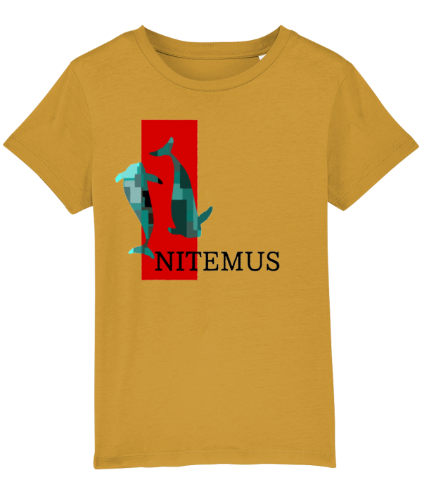 NITEMUS - Kids - T-shirt – The Last Vaquitas - Ochre – from 3 years old to 14 years old