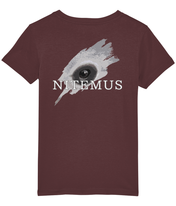 NITEMUS - Kids - T-shirt – Vaquita - Burgundy – from 3 years old to 14 years old