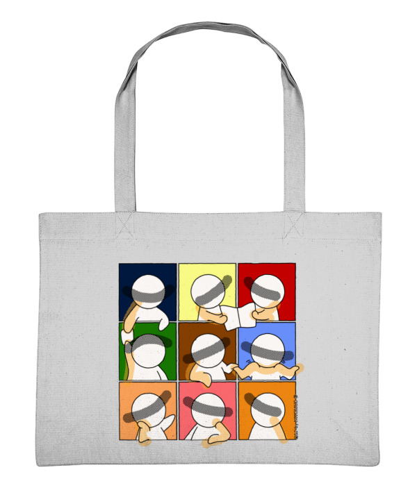 NITEMUS – Shopping bag – QF 9 - Heather Grey - 37x49x14