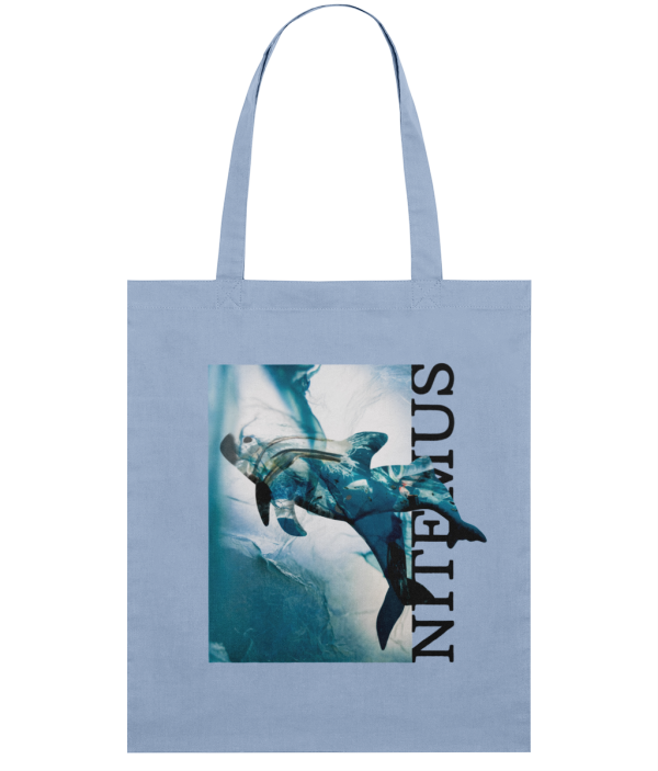 NITEMUS - Squared Tote Bag – Blue vaquita – Sky Blue - 42x37