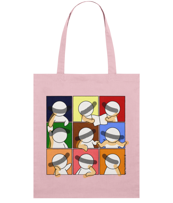 NITEMUS - Squared Tote Bag – QF 9 – Cotton Pink - 42x37