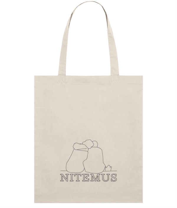 NITEMUS - Squared Tote Bag – You and I – Natural Raw - 42x37