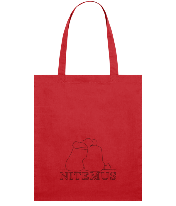 NITEMUS - Squared Tote Bag – You and I – Red - 42x37