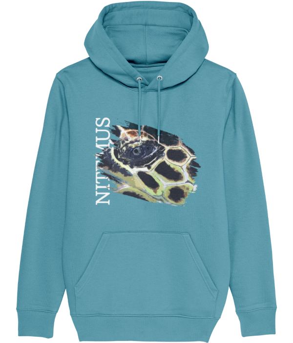 NITEMUS - Unisex – Hoodie - Hawksbill Sea Turtle - Atlantic Blue – from size 2XS to size 5XL