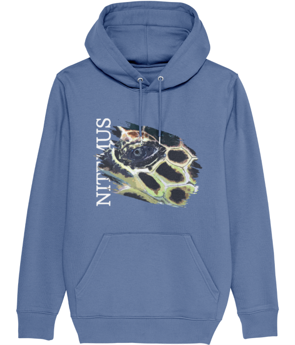 NITEMUS - Unisex – Hoodie - Hawksbill Sea Turtle - Bright Blue – from size 2XS to size 5XL