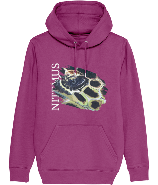 NITEMUS - Unisex – Hoodie - Hawksbill Sea Turtle - Orchid Flower – from size 2XS to size 5XL