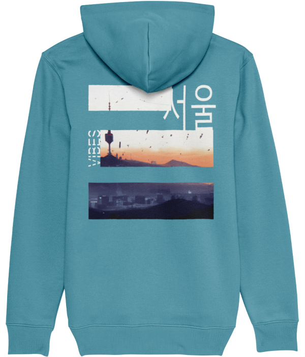 NITEMUS - Unisex – Hoodie - #SeoulVibes - Atlantic Blue – from size 2XS to size 5XL