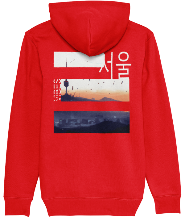 NITEMUS - Unisex – Hoodie - #SeoulVibes - Bright Red – from size 2XS to size 5XL