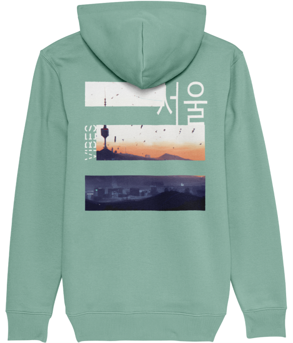 NITEMUS - Unisex – Hoodie - #SeoulVibes - Mid Heather Green – from size 2XS to size 5XL