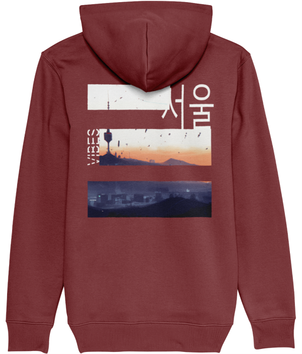NITEMUS - Unisex – Hoodie - #SeoulVibes - Red Earth – from size 2XS to size 5XL