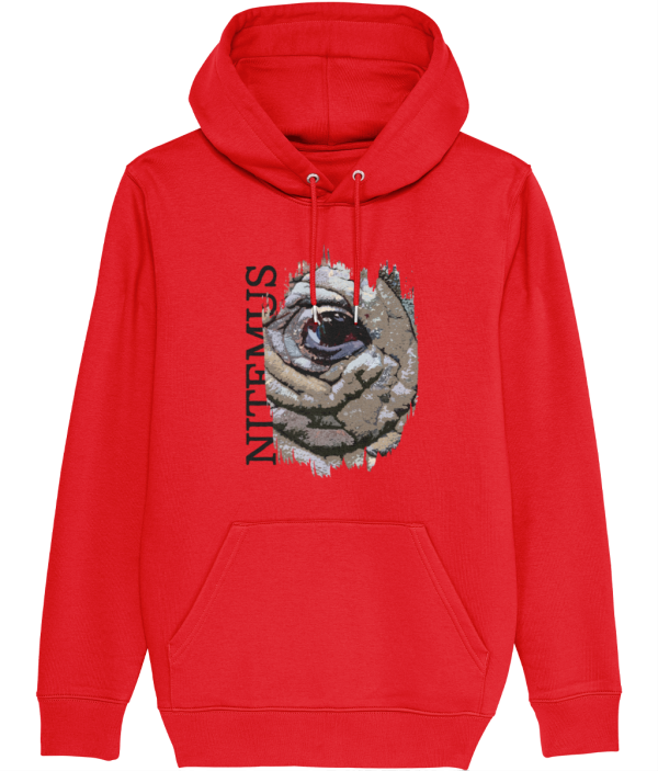 NITEMUS - Unisex – Hoodie - Sumatran Rhino - Bright Red – from size 2XS to size 5XL
