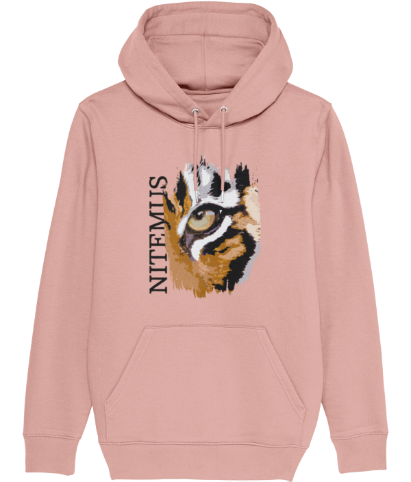 NITEMUS - Unisex – Hoodie - Sunda Tiger - Canyon Pink – from size 2XS to size 5XL