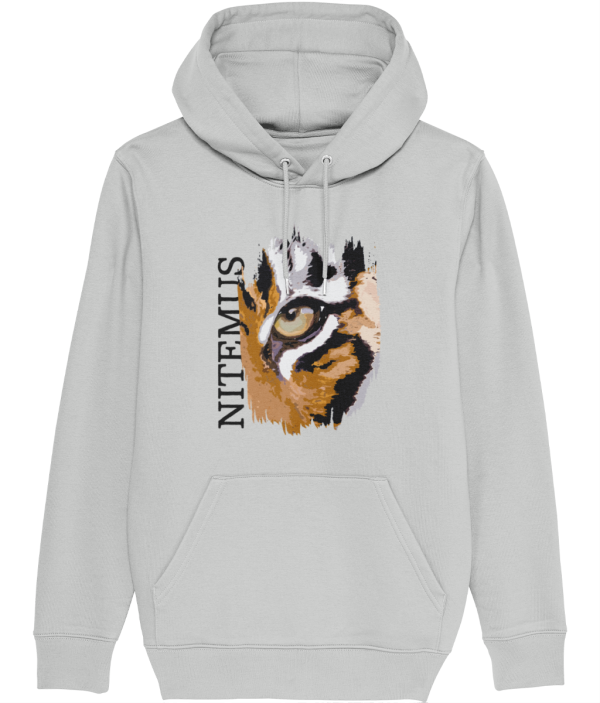 NITEMUS - Unisex – Hoodie - Sunda Tiger - Heather Grey – from size 2XS to size 5XL